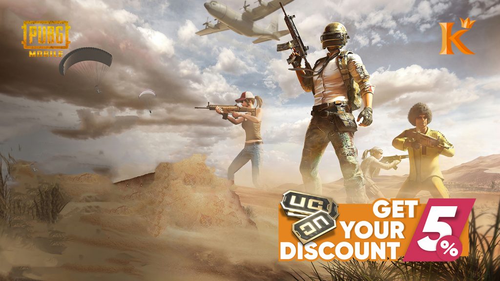 Enjoy 5% off PUBG Mobile in KingsGame!