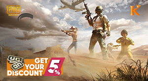 Enjoy 5% off PUBG Mobile in KingsGame!